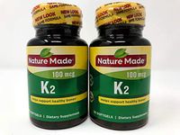 Nature Made Vitamin K2 Softgel, 100 mcg - 2 bottles each of 30 Softgels