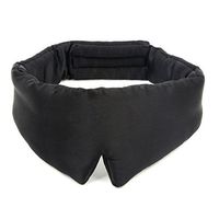 Sleep Mask - Eye Masks for Sleeping, Shift Work, Naps, Night Blindfold for Women,Men,Kids,Girl - Sleeprise Pro - 100% Silk Lightweight and Comfortable, Adjustable by Risepenny (Black)