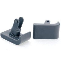 'Click & Go' Ski Glides for Stander EZ Fold-N-Go Travel Walker (Gray)