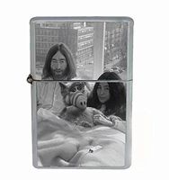 John, Yoko and ALF Funny Weird Flip Top Oil Cigarette Lighter