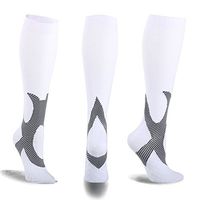 Compression Socks Men & Women 20-25mmHg - 1 Pair for Athletic, Travel, Running, Marathon, Medical, Nurses, Flight
