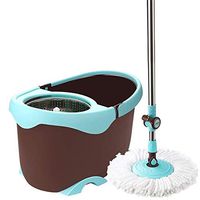 Rotating Cleaning Brush Spin Mop Bucket Set, For Home Kitchen Floor Scrubber