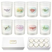 Scented Candles Gift Set for Women,Natural Soy Wax Portable Glass Jar Candles,Strongly Fragrance Essential Oils for Stress Relief and Aromatherapy 8 x 2.5 Oz