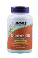 Castor Oil 650mg 120 Softgels (Pack of 2)