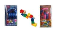 Tangle Jr Textured a Metallic Tangle Jr and a Wooden Puzzle Fidget