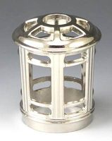 Courtney's Candles Open Style Silver Regular Size - Replacement Decorative Shade for Fragrance Lamps