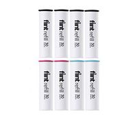 Flint Retractable Lint Roller Refills, 8 Pack, 30 Sheets Each, Solid Color Mix