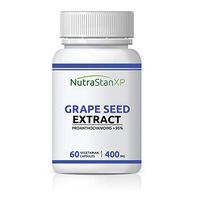 NutrastanXP Grape Seed Extract (Proanthocyanidins > 95%) Antioxidant, 400 mg - 60 Vegetarian Capsules