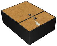 Gift Box Tobacco Karma 12x9x4 Pop up in Seconds Comes with Decorative Tassel, Greeting Card, and Tissue Paper - No Glue or Tape Required