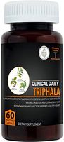 CLINICAL DAILY Pure Triphala Superfood Antioxidant Capsules. 60 Vegetarian Pills. Amla Haritaki Bibhitaki Ayurveda Supplement. Gut and Colon Cleanse, Heart, Immune Support, Weight Loss for Women & Men