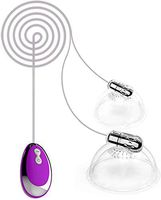 Electric Vibrating Nipple Sucker, Stimulating Breasts Enhancement Massager Vacuum Massage Instrument Stimulator Tongue Lick Breast Enlarge Toys Tshirt