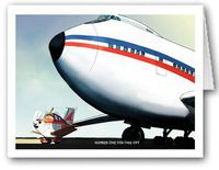 No.1 for Take Off Aviation Note Card - 10 Boxed Cards & Envelopes