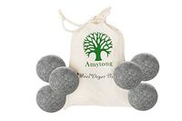 Wool dryer balls,6 pack XL fabric softener, Wool dryer balls simple natural products is an Alternative to Plastic Laundry Balls,Reduce wrinkles, Anti static,6grey