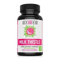 Milk Thistle Standardized Silymarin Extract for Maximum Liver Support - Detox, Cleanse & Maintain - Extract & Seed Complex - 60 Tablets