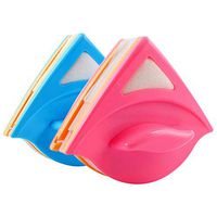 QUANOVO Can Be Used by Two People at The Same Time Double Side Magnetic Window Cleaner Glass Cleaning Brush Surface Magnetic Cleaning Tool Ultra-Strong Both Side Glass Wiper 2-Piece Set