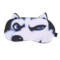 3D Funny Animal Eye Sleep Mask Lightweight Breathable Night Sleeping Blindfold Eye Shade Cover with Soft Comfortable Elastic Strap Cute Cat Pug Dog Cartoon Eye Pillow For Travel Nap Home Office Rest