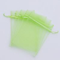 100 pcs 3x4" (8x10cm) Organza Bags Wedding Favor Bags Party Gift Bags Candy Bag Jewelry Pouch Drawstring Bag FB777 (Light Green - FB043)