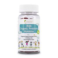 Naturelite Nutrition Kids Probiotic Gummies - Organic Immune Support Childrens Probiotics Supplement - Chewable Kid Multivitamin Gummy - Toddler Probiotic Vitamins for Digestive Health - 30 Gummies