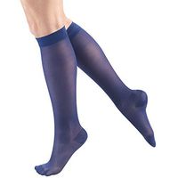Truform Sheer Compression Stockings, 15-20 mmHg, Women's Knee High Length, 20 Denier, Purple, Small