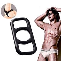 NicoMoO Penis Ring Silicone Male Penis Ring Adult Toy Couple or Couple Available Male and Female Resonance Portable Convenient Dual Design Penis Stimulation Male Adult Toys (Ring 1)