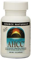 Source Naturals AHCC 500mg, 30 Vegetarian Capsules