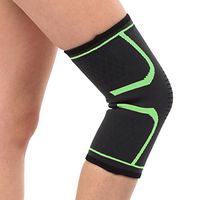 Exteren Compression Knee Brace and Supports for Knee Pain, Pain Relief,Meniscus Tear, Arthritis, Running, Sports (Green)