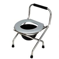Vei Jie Folding Commode Chair and Toilet Surround, Lightweight, Sturdy, Simple, Suitable for The Elderly, Disabled, Bathroom Support for The Disabled db