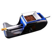 MXX Cigarette Rolling Machine,Cigarette Injector Electric Automatic Tobacco Roller for Regular(84mm) Filtered Cigarettes, Density-Adjustable,Blue
