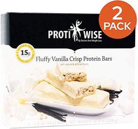 ProtiWise | Fluffy Vanilla Crisp VLC Protein Diet Bars | Low Fat, High Protein, Low Carb, Sugar Free - 14 Units (2/Boxes)