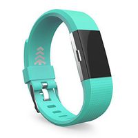 Teak - Silicone Sport Replacement Wristband for Fitbit Charge 2 - Small Teal