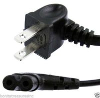 Samsung 3903-000853 Right Angle 2-Prong TV Power Cord, 5FT Length