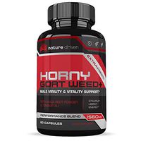 Nature Driven - Horny Goat Weed Extract - for Men and Women - 1560mg of Epimedium, Maca & Tribulus - Increases Power, Performance, Stamina, Energy - 60 Capsules - Nature Driven