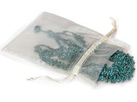 IVORY Organza Bags 5x7"with Satin Drawstrings 25 unit, 10 pack per unit.