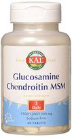 KAL Glucosamine Chondroitin Msm Tablets, 60 Count