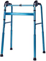 Standard Walkers Walking Aid Walking Stick Folding Walker-Mobility Rollator for Adult Senior Elderly Disabled-Adjustable Drive Transport Walker Walking Frames