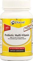 Vitacost Probiotic Multi-Vitamin - 1 Billion CFU** - 30 Vegetarian Tablets