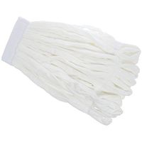 HUBERT Microfiber Large Looped End Mop with 5"W Headband White Case of 3