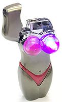 Eclipse Collectible Novelty Bikini Body Design Refillable Windproof Lighter, with Flashing Lights, 1466