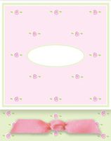 Small Pink Roses Baby Girl Printable Birth Announcement