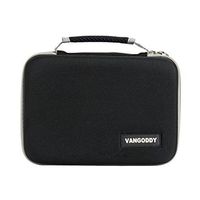 Diabetic Supplies Travel Hard Cover Cube Case Organizer Black with Gray Trim The Harlin by Vangoddy