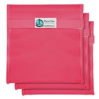 Planet Wise Tint Quart Bag - 3-Pack - Hook and Loop (Pink)