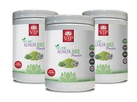 Immune System Herbal - Alfalfa Organic Juice Powder - superfood Powder Energy - 3 Cans 24 OZ (150 Servings)
