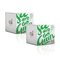 Oi Certified Organic Cotton Tampons, 2 Boxes of 16 Super Tampons, Compact Plant-Based Applicator
