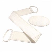 ULTNICE 2pcs Back Scrubber Strap Shower Sponge Pads Body Puff Bathing Pouf Exfoliator