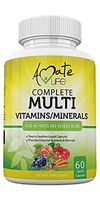 Multivitamins / Minerals Capsules with Zinc and Premium 42 Fruits and Veggies Blend for Immune Support Daily Multivitamin Capsule Antioxidant Supplement for Immunity System 60 Capsules by Amate Life