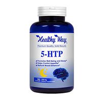 Healthy Way Pure 5-HTP - All Natural 5HTP to Improve Mood, Sleep & Relaxation - NON-GMO USA Made 100% Money Back Guarantee!
