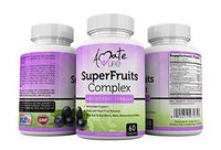 Super Fruits Complex Powerful Antioxidant Supplement Immune Support Resveratrol, Elderberry, Acai, Goji Berries, Noni, Pomegranate & Mangosteen Fruit Extract Men & Women 60 Capsules by Amate Life