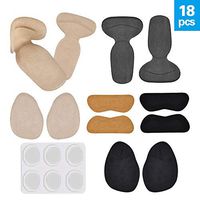 High Heel Pads, Women Men Ball of Foot Pads Foot Protection Anti Slip Shoe Cushion All Day Foot Pain Relief and Comfort One Size Fits Shoe Inserts (18pcs)