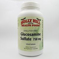 Holly Hill Health Foods, Glucosamine Sulfate 750 MG (Shellfish Free), 180 Vegetarian Capsules