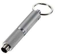 Personalized Visol Baton Brushed Chrome Cigar Punch with Free Laser Engraving